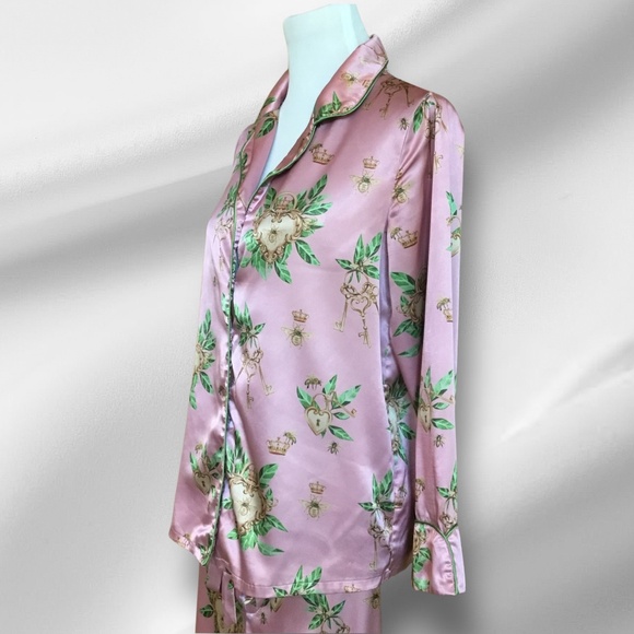 BELLA DESCANSO Biscayne Queen Bee Of Hearts PJ Set - Picture 6 of 16